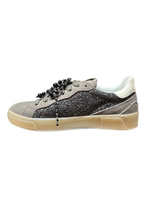 Sneakers Blue44A combi glitter Gio+ GIO + | BLUE44A-GREY